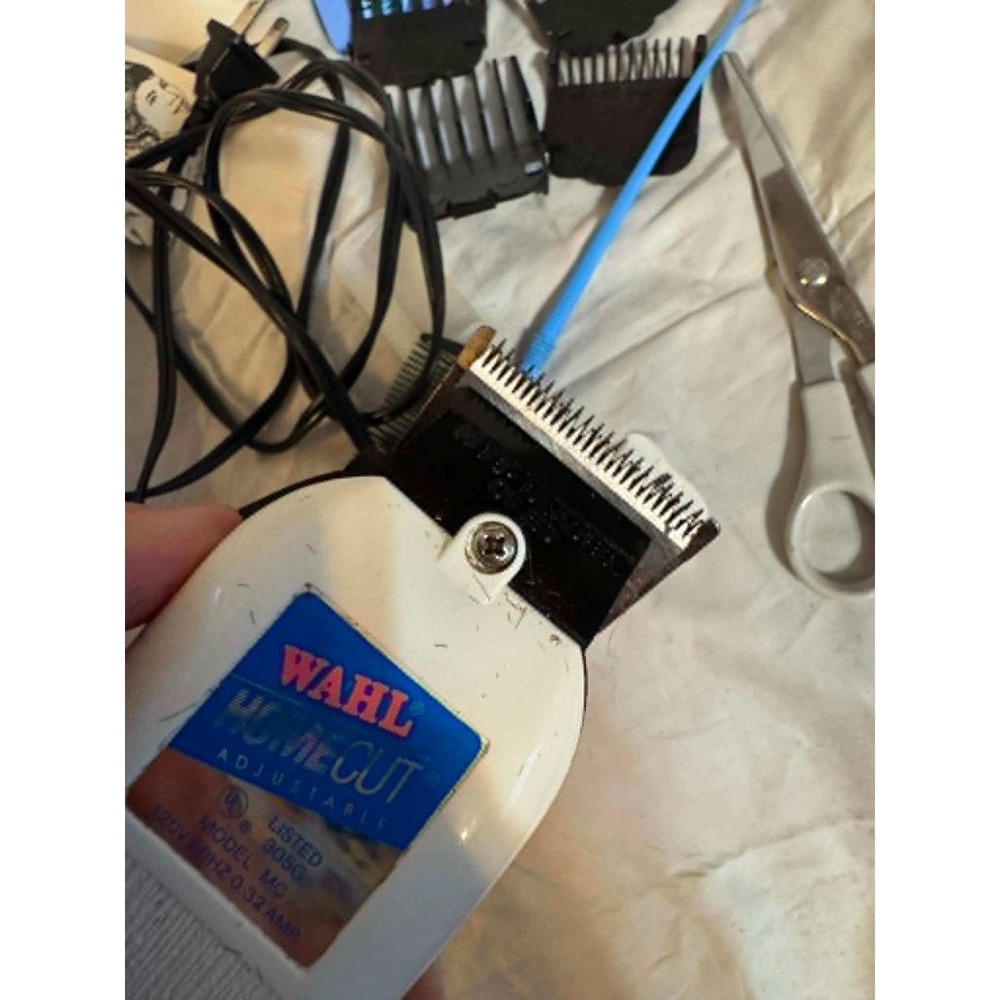 Vintage 1990s Wahl Homecut Haircutting Kit Complete Tested Working USA Clippers - Picture 4 of 5